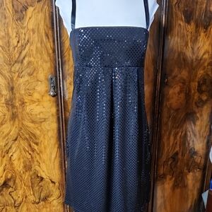 Eye Shadow Elegant Black Sequin Dress